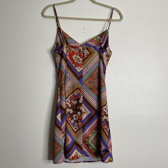 Urban Outfitters Mallory Cowl Neck Slip Dress Size M - Picture 8 of 8
